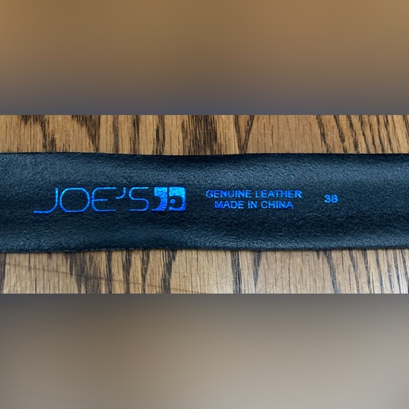 🌟Joe’s Accessories🌟BELT size 38 smooth genuine quality LEATHER BLACK✨NWT✨